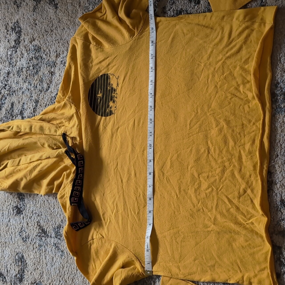 Disney The Lion King Hood Crop long sleeve shirt yellow hakuna matata - Picture 4 of 5